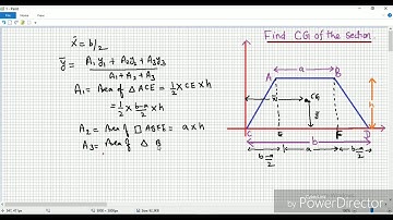 How to Find CG Of TRAPEZOIDAL Section