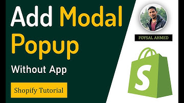 How to add Modal Popup to Shopify without App ✅ Easy Guideline