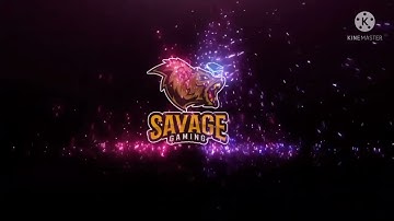 my gaming  channel  new intro video , in  kinemaster |@savage gaming ~