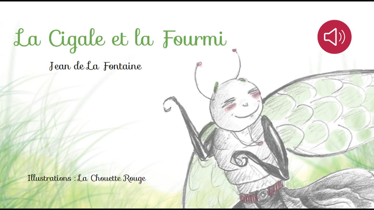 Fable De La Fontaine La Cigale Et La Fourmi Livre Anime Et Audio Youtube