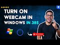 How to TURN on the Webcam in WINDOWS in 38 S