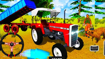 Real Tractor Trolley Cargo Farming Simulation "Indian Tractor Simulator Game - Android gameplay FHD😎