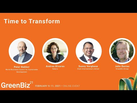 Time to transform - Greenbiz21 keynote with Peter Bakker