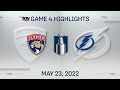 NHL Game 4 Highlights | Panthers vs. Lightning - May 23, 2022