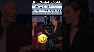 Dwayne Johnson On Crushing Gal Gadots Toes.