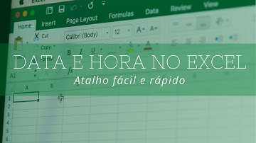 COMO COLOCAR DATA E HORA NO EXCEL - ATALHO