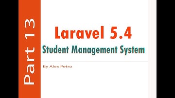 Laravel 5.4 Student Management System - merge cell table part 13 - admin panel laravel part 13