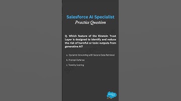 Salesforce AI Specialist Practice Questions | Salesforce Dome #aicertification #Salesforce #exam
