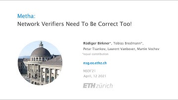 Metha: Network Verifiers Need To Be Correct Too! (USENIX NSDI