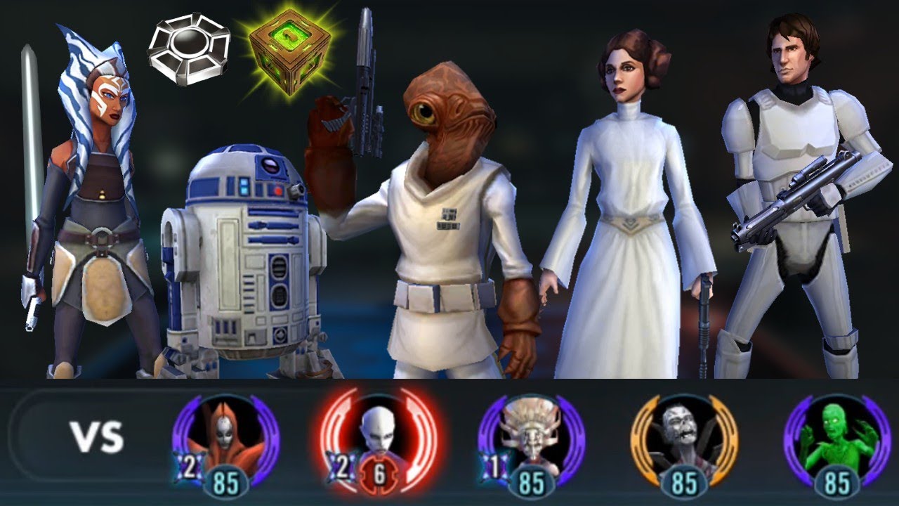 Ackbar Omicron vs Nightsisters | 5v5 Grand Arena | swgoh