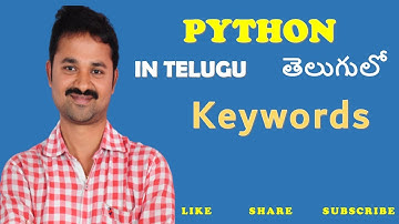 Python Keywords in Telugu
