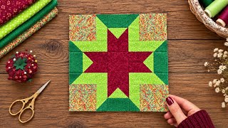 Easy Star Quilt Block ✨ | Simple & Beautiful Patchwork for Beginners