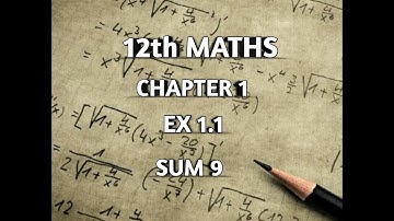 TN || 12th STD MATHS || APPLICATION OF MATRICES & DETERMINANTS || CHAPTER 1 || EX 1.1 || SUM 9 ||