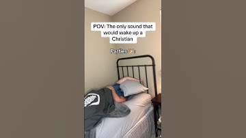 POV: the only sound that would wake up a christian #shorts