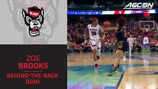 Nc States Zoe Brooks With The Showtime Behind-The-Back Dish