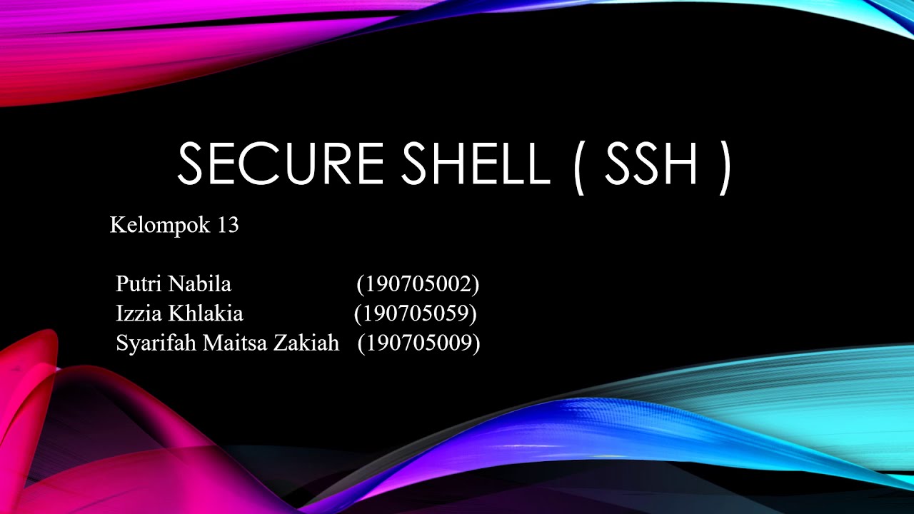 ssh shell secure