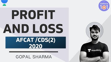 Profit And loss | AFCAT 2020 | Mathematics | Gopal Sharma