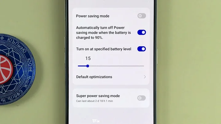 How to change the specified Battery level to enable Battery saving mode on OPPO Reno7 Android 13