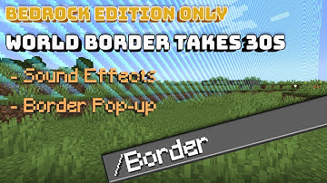 The SIMPLEST World Border Setup in 30 Seconds - Minecraft Bedrock PS4 / XBOX /MCPE / WINDOWS