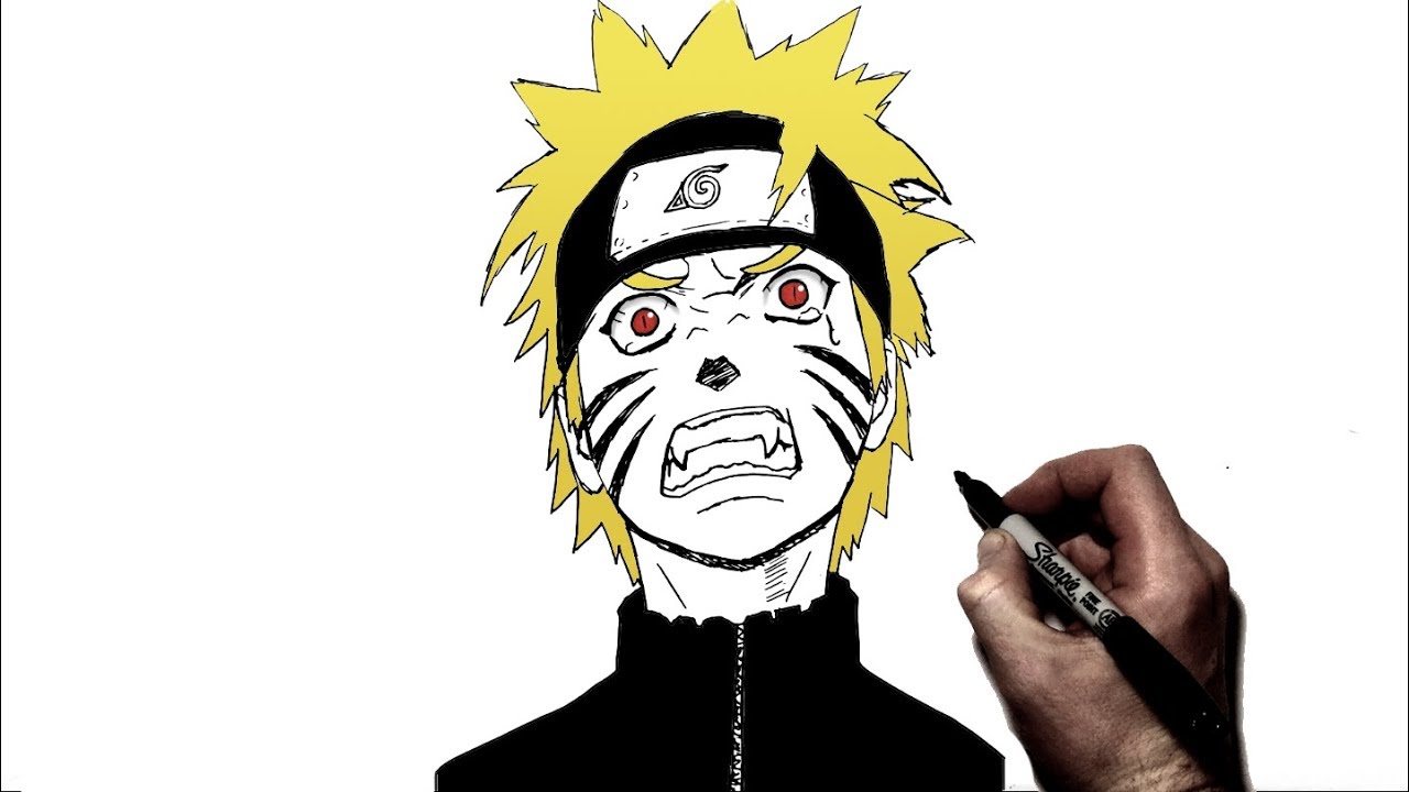 Tutorial COMO DESENHAR O OLHO DO NARUTO MODO RAPOSA 🔴 MODO Kyuubi 🔥  ナルトの目を描く方法 