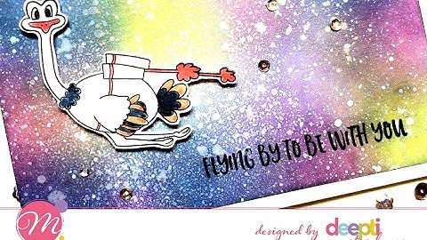 Easy Galaxy Background with Distress Inks