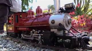 Live Steam Locomotives on a Garden Railroad 2019 in HD