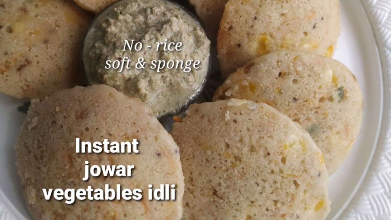 Instant jowar vegetables idli - jowar flour idli - jowar/ sorghum recipe - healthy & Quick breakfast | Healthy and Tasty channel