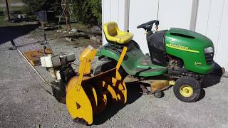 Best deal ever on a John Deere lawn tractor and a snowblower
