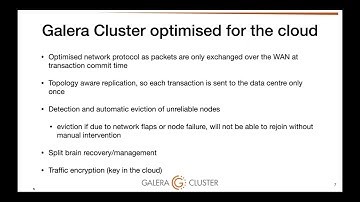 Master Galera Cluster Best Practices and New Features