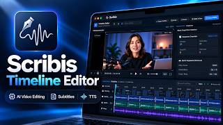 Scribis Timeline Editor | AI Video Editing, Auto Redaction, TTS & Multi-Track Workflow screenshot 3