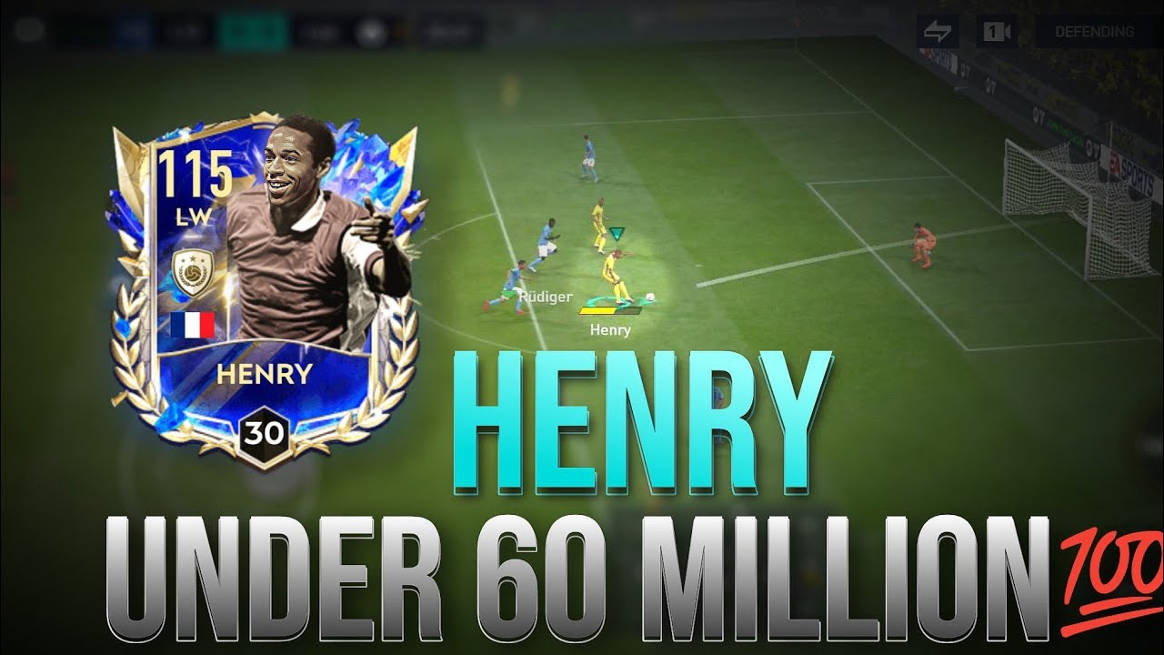 HENRY BEST LW UNDER 60 MILLION 😱 FIFA MOBILE YouTube