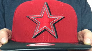 Cowboys SHADOW SLICE SNAPBACK Red-Black Hat by New Era