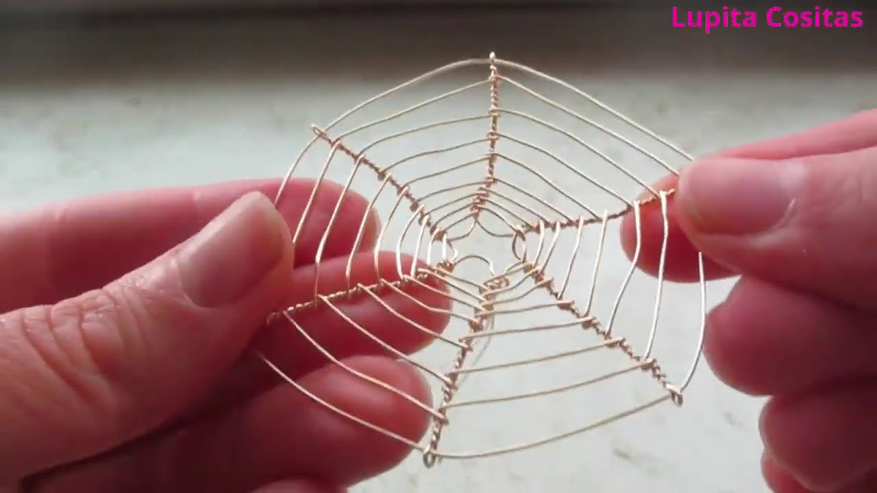 Clip de Telarana con Arana... en alambre 🕸️🕷️