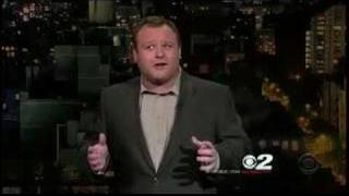 Frank Caliendo on Letterman Show during Impressionist Week