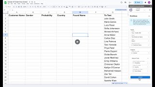How to Find Gender of Customers in Google Sheets in Real Time