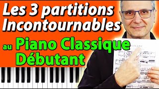 Découvre les 3 partitions faciles incontournables au piano débutant  (TUTO PIANO GRATUIT)
