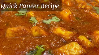 10 Minutes Paneer Recipe| Easy Paneer Recipe | Quick Paneer Recipe | Simple Paneer Recipes Indian