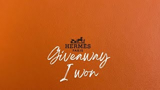 Hermes Giveaway I won ​⁠@an.perfectpeace7