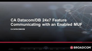 CA Datacom/DB 24x7 Feature - Communicating with an Enabled MUF