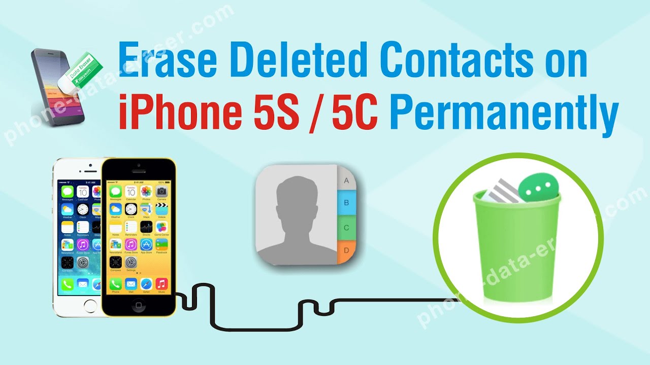 How To Erase Deleted Contacts On IPhone 5S 5C Permanently YouTube