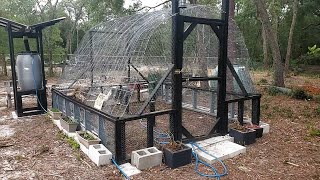 Chicken run and Watering system
