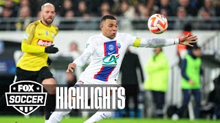 Kylian Mbappé makes PSG history and scores FIVE GOALS against Pays de Cassel | Highlights