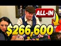 Maniac poker player gets lucky and wins huge