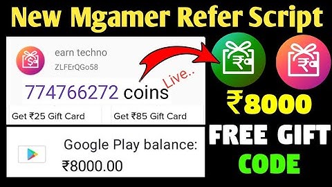 New😱/ Mgamer Refer Script | Mgamer Coins Tricks 2022 | Free Redeem Code