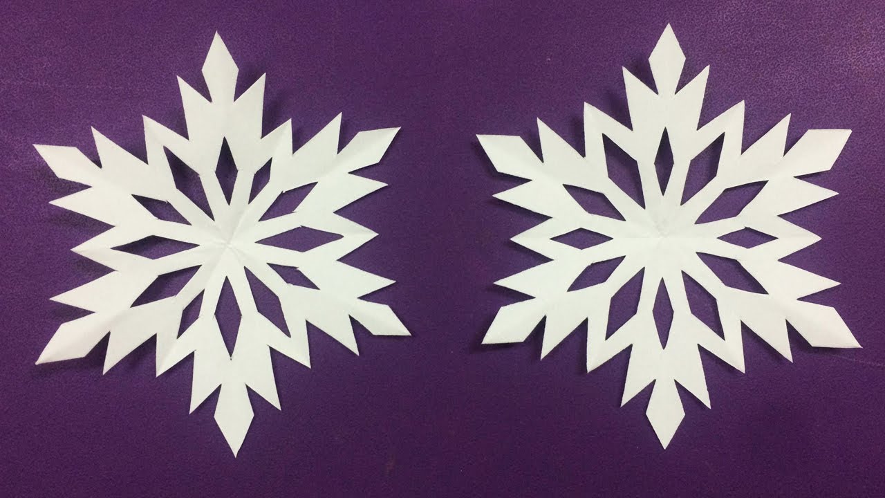 How to Make Snowflake with Paper Making Paper Snowflakes Step by Step