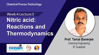 Lec 15: Nitric acid: Reactions and Thermodynamics​