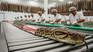 Inside the Snake Leather Workshop – (Full Process) How Million-Dollar Jackets Are Made