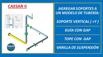 9. CAESAR II Stress Analysis: Como añadir Soportes a un Modelo de Tubería