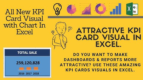 How to Create Easy Cards in Excel using Charts for Dashboard | Card Visual In Excel