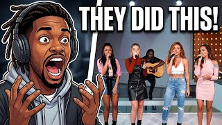American First Time Hearing Little Mix Love On The Brain Cover | Acoustic React